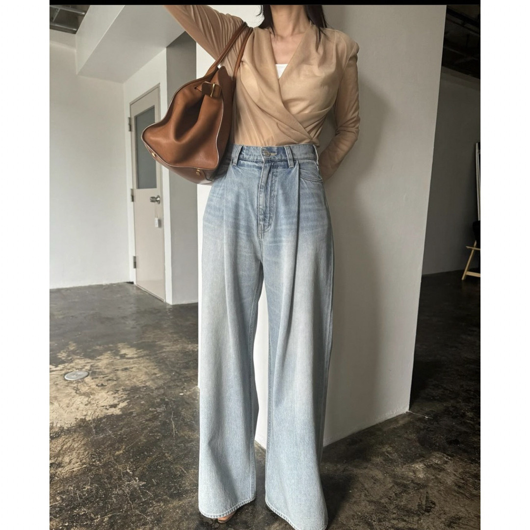 CLANE - CLANE TUCK WIDE DENIM PANTSの通販 by A's shop CLANE - CLANE TUCK WIDE DENIM PANTSの通販 by A's shop