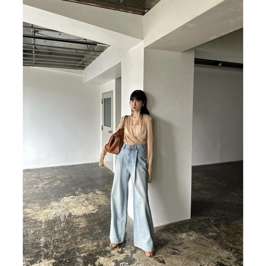CLANE - CLANE TUCK WIDE DENIM PANTSの通販 by A's shop CLANE - CLANE TUCK WIDE DENIM PANTSの通販 by A's shop