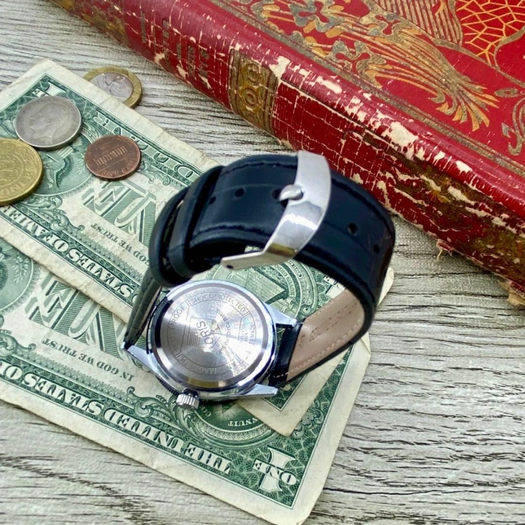 1962【動作良好】ORIS オリス 腕時計 ブラック 手巻き ヴィンテージ 1962【動作良好】ORIS オリス 腕時計 ブラック 手巻き ヴィンテージ