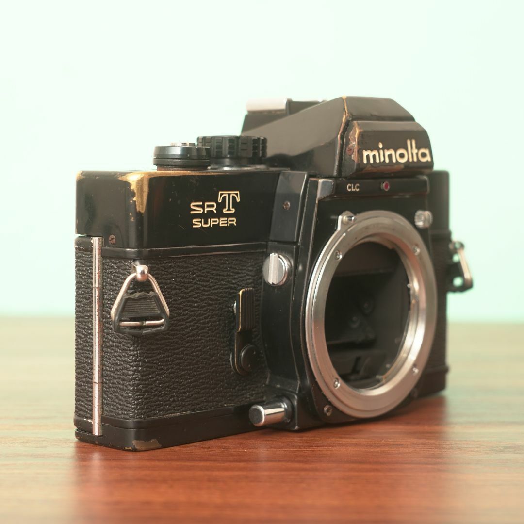 完動品◎ミノルタSRT SUPER ブラック フィルムカメラ ケース付き 55 完動品◎ミノルタSRT SUPER ブラック フィルムカメラ ケース付き 55