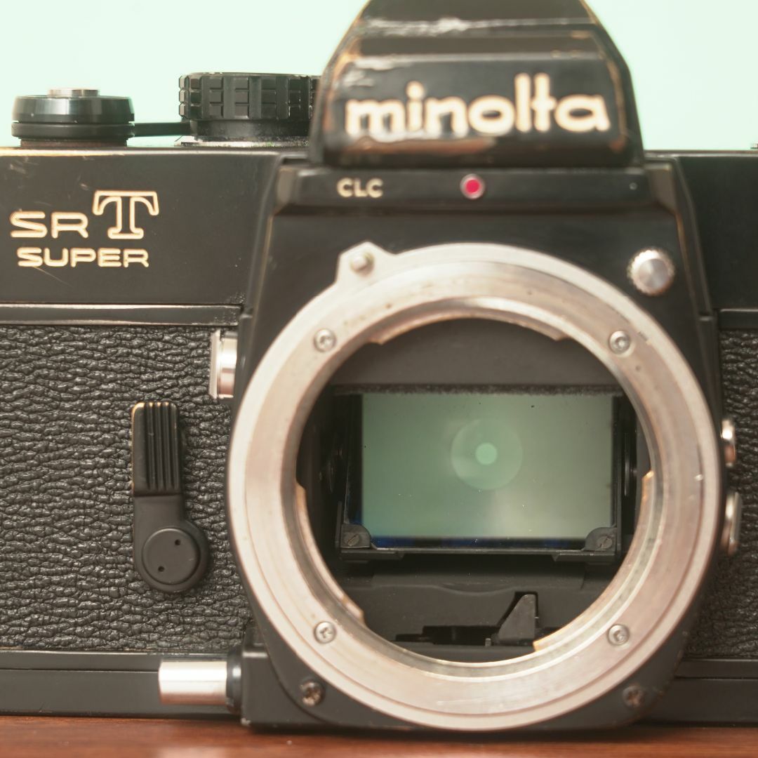完動品◎ミノルタSRT SUPER ブラック フィルムカメラ ケース付き 55 完動品◎ミノルタSRT SUPER ブラック フィルムカメラ ケース付き 55