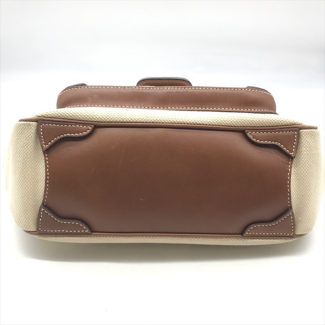 PRADA - 良品 PRADA プラダ ロゴ型押し シルバー金具 キャンバス PRADA - 良品 PRADA プラダ ロゴ型押し シルバー金具 キャンバス