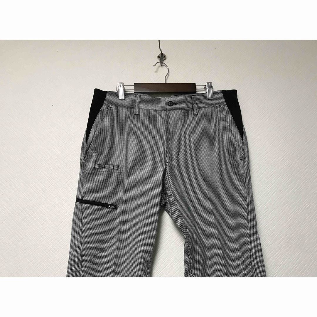 adidas - 本物アディダスadidasコットン千鳥柄ゴルフパンツ adidas - 本物アディダスadidasコットン千鳥柄ゴルフパンツ