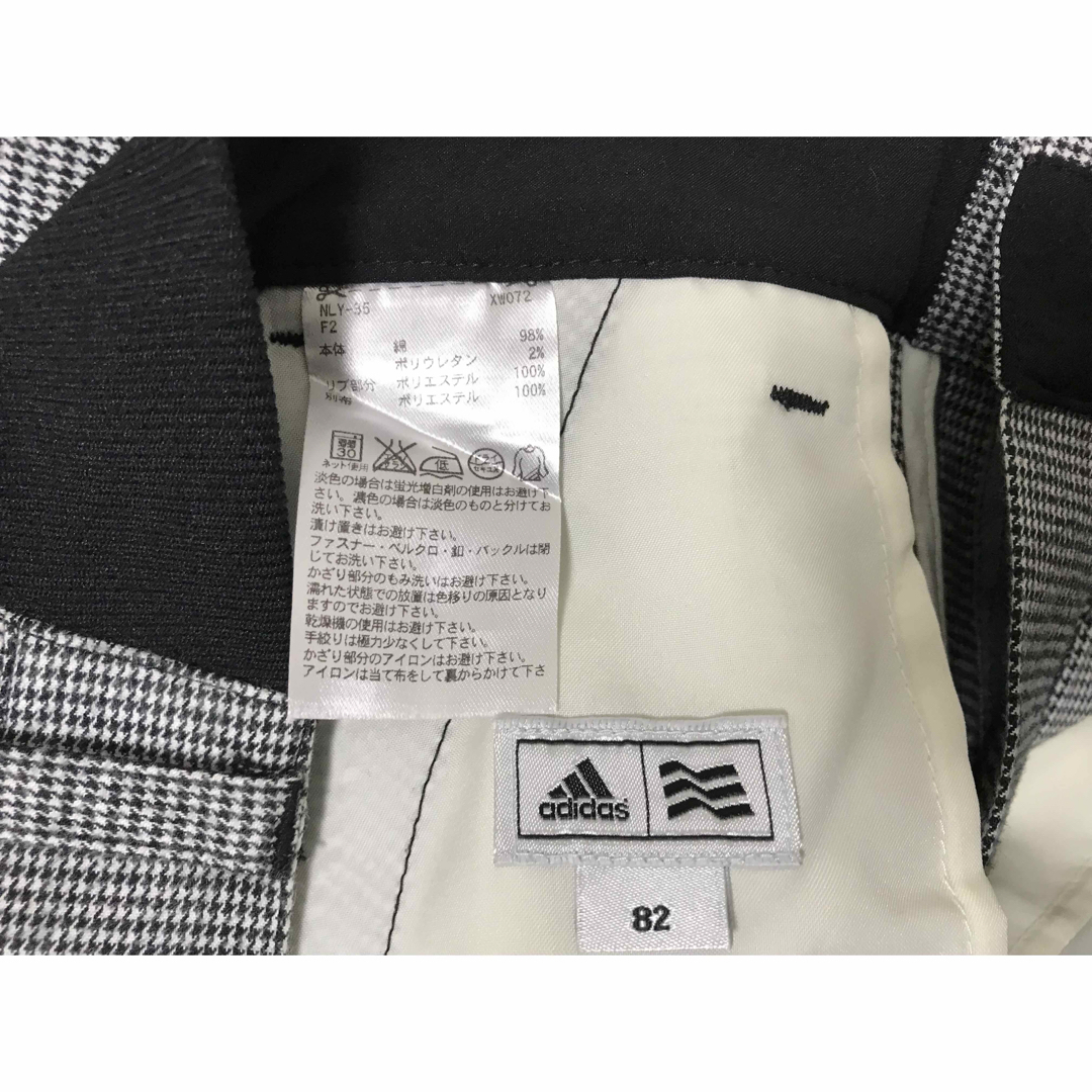 adidas - 本物アディダスadidasコットン千鳥柄ゴルフパンツ adidas - 本物アディダスadidasコットン千鳥柄ゴルフパンツ