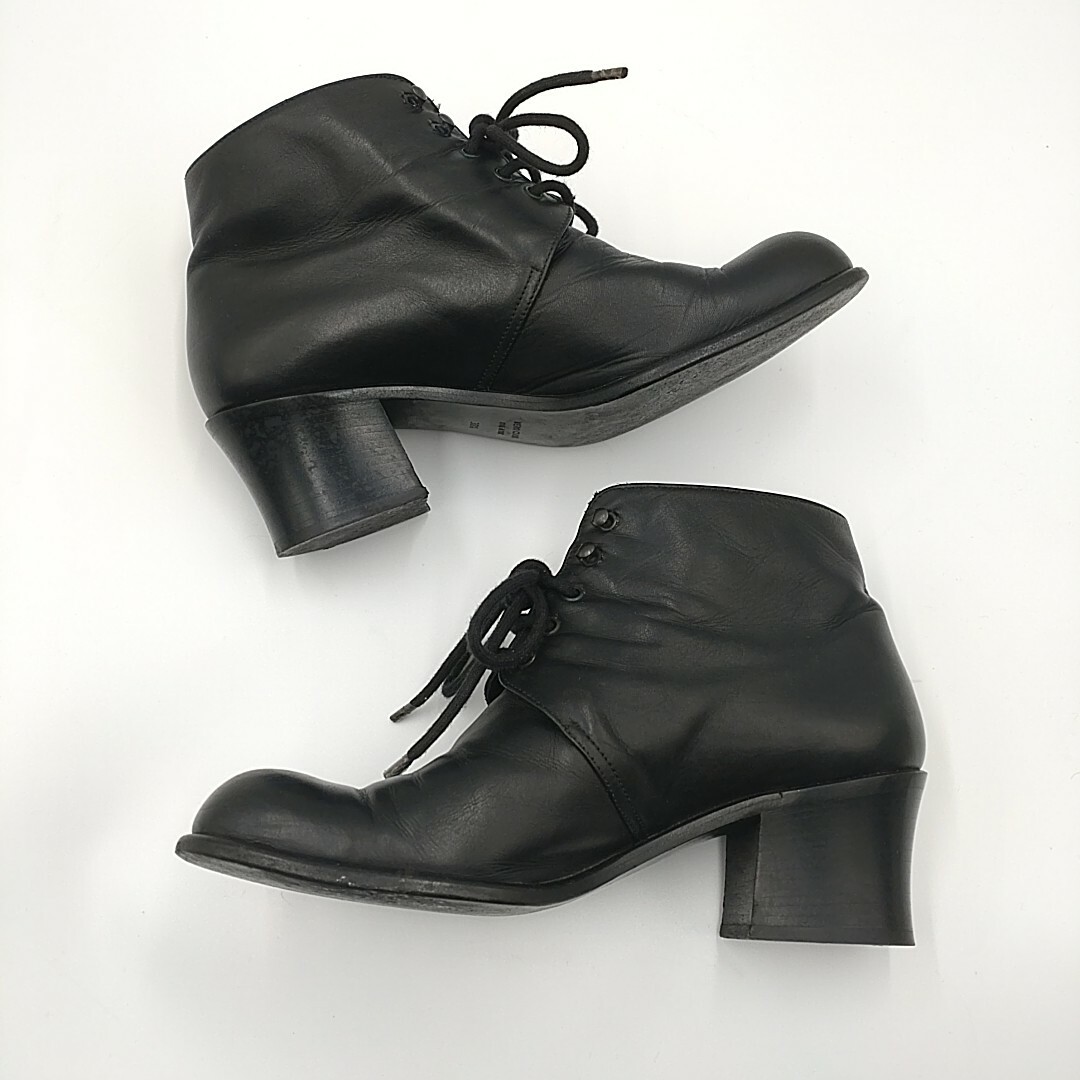 PRADA プラダ VERO CUOIO ブーツ 編み上げブーツ 紐靴 黒 PRADA プラダ VERO CUOIO ブーツ 編み上げブーツ 紐靴 黒