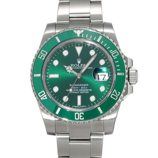 ROLEX - 中古 ロレックス ROLEX 116610LV ランダムシリアル グリーン メンズ 腕時計