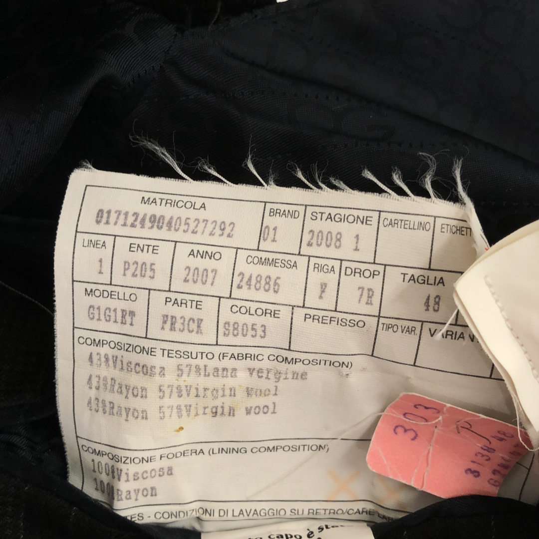 Dolce&Gabbana ドルチェ&ガッバーナ 2B ブレザー テーラード Dolce&Gabbana ドルチェ&ガッバーナ 2B ブレザー テーラード