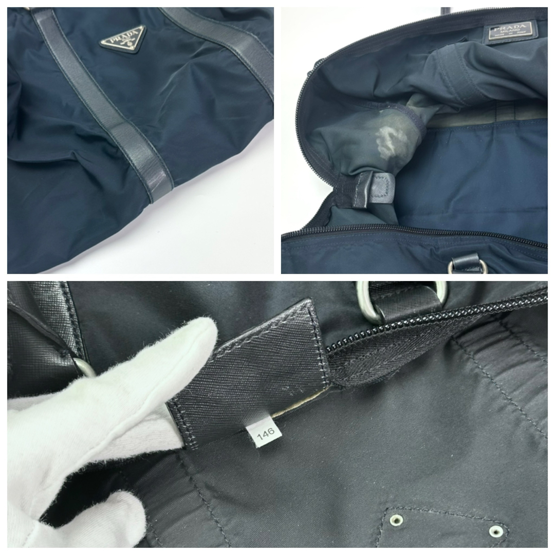 PRADA - PRADA プラダ ボストンバッグ 旅行バッグ 2way テストー PRADA - PRADA プラダ ボストンバッグ 旅行バッグ 2way テストー