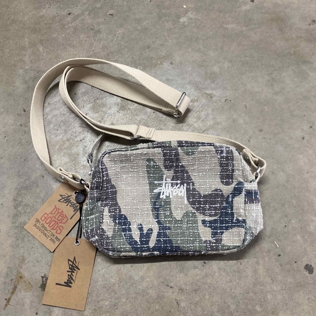 STUSSY - STUSSY NEEDLE PUNCH SIDE POUCH CAMO タグ付きの通販 STUSSY - STUSSY NEEDLE PUNCH SIDE POUCH CAMO タグ付きの通販