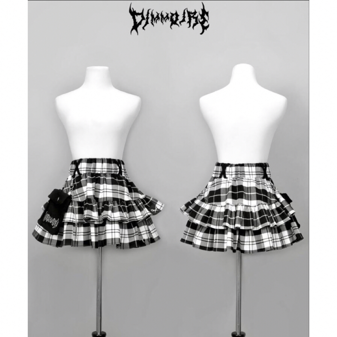 DimMoire ディムモアール チェック フリル ミニスカート REFLEM DimMoire ディムモアール チェック フリル ミニスカート REFLEM