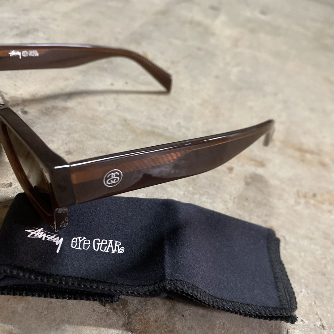 STUSSY - STUSSY ステューシー VINCENT SUNGLASSES BROWNの通販 STUSSY - STUSSY ステューシー VINCENT SUNGLASSES BROWNの通販