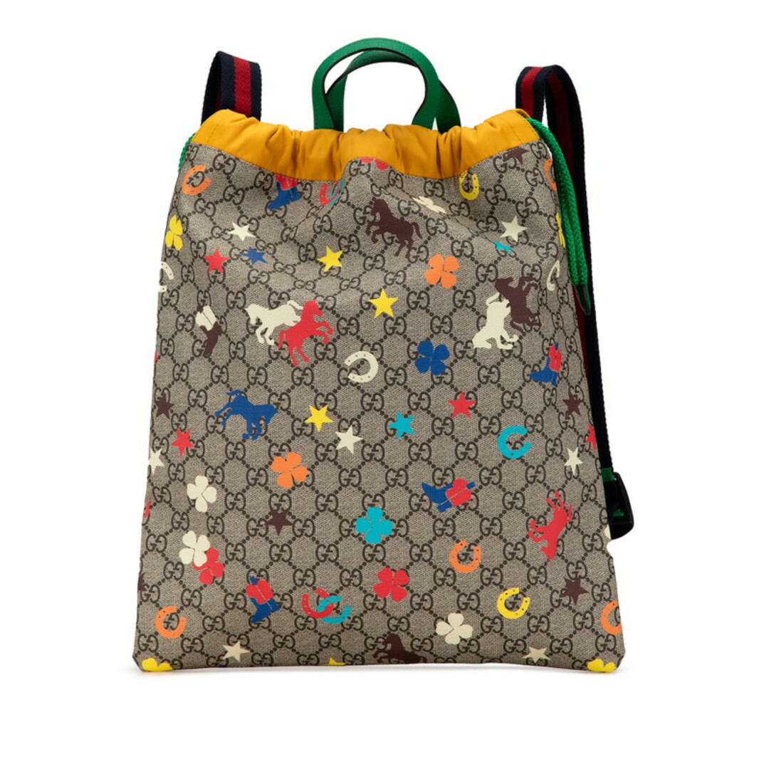 GUCCI - グッチ GGスプリーム チルドレンズ 馬柄 リュック GUCCI - グッチ GGスプリーム チルドレンズ 馬柄 リュック
