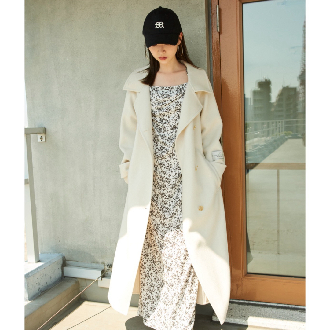SNIDEL - 【SNIDEL】ウロコカシミヤロングコートの通販 by h SNIDEL - 【SNIDEL】ウロコカシミヤロングコートの通販 by h