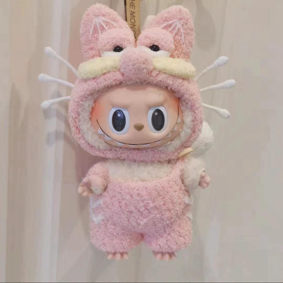 新品2点セット labubuラブブぬいぐるみ服17cm着せ替え着ぐるみの 新品2点セット labubuラブブぬいぐるみ服17cm着せ替え着ぐるみの