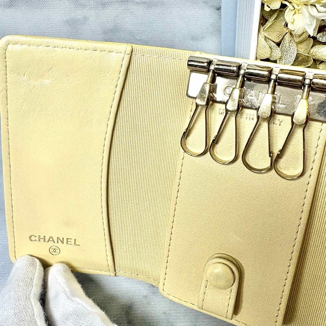 CHANEL - 【4.8万→3.4万円】シャネル 4連キーケース キャビア CHANEL - 【4.8万→3.4万円】シャネル 4連キーケース キャビア