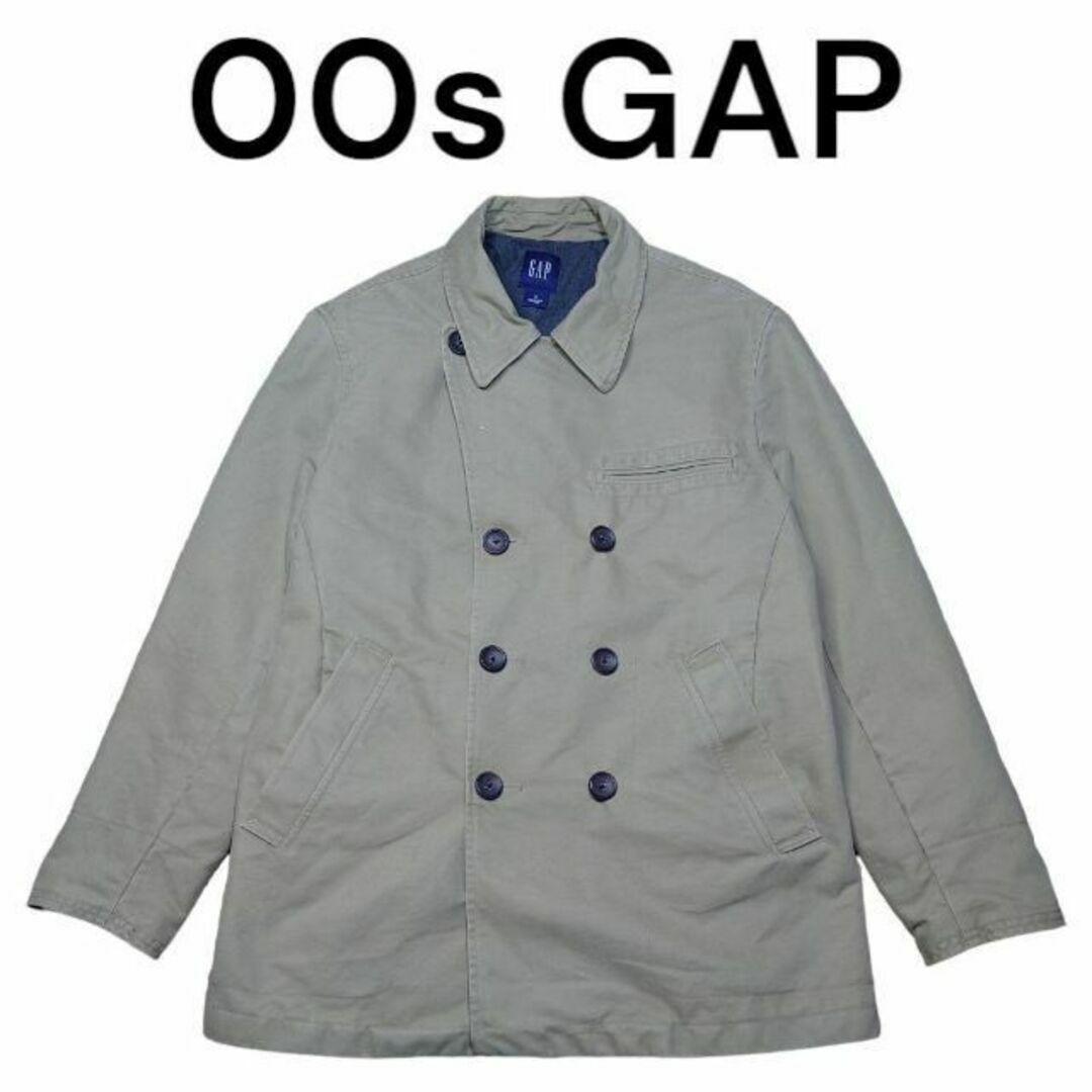 GAP - 00s GAP Pコート 古着 ギャップ ベージュ ピーコートの GAP - 00s GAP Pコート 古着 ギャップ ベージュ ピーコートの