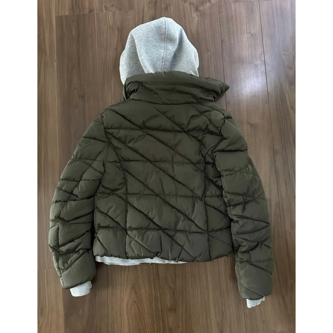ZARA - 1919 ZARA フード付き MA-1 中綿ジャケット カーキ L ZARA - 1919 ZARA フード付き MA-1 中綿ジャケット カーキ L