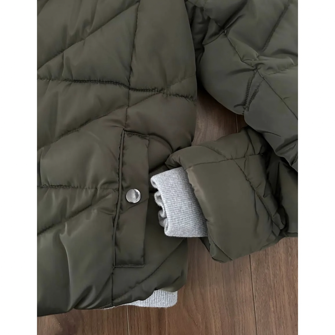 ZARA - 1919 ZARA フード付き MA-1 中綿ジャケット カーキ L ZARA - 1919 ZARA フード付き MA-1 中綿ジャケット カーキ L