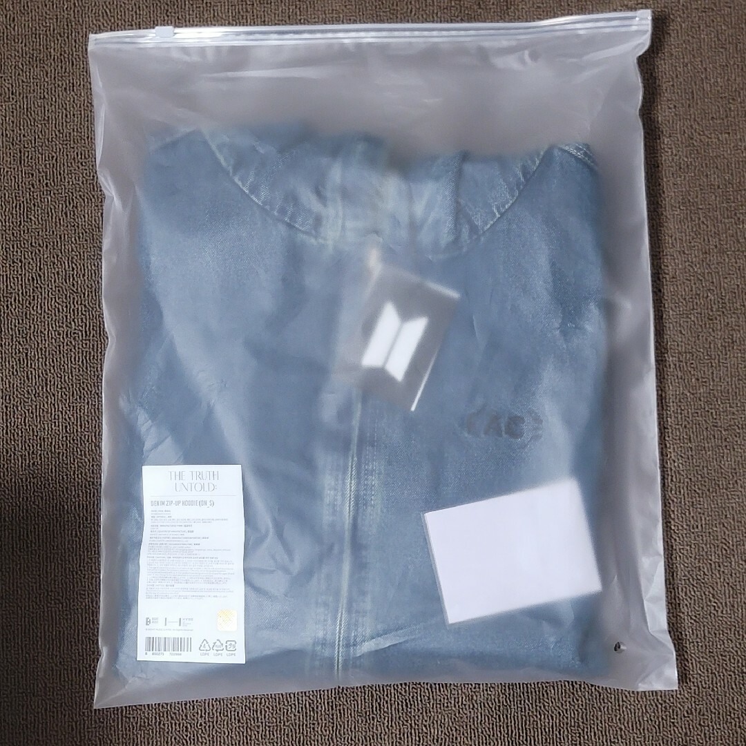 BTSジミン 展示会 DENIM ZIP-UP 湧き出る HOODIE パーカー S BTSジミン 展示会 DENIM ZIP-UP 湧き出る HOODIE パーカー S