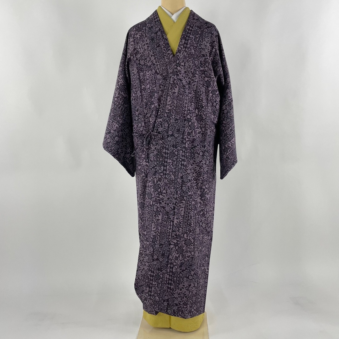 道中着 身丈131.5cm 裄丈65cm 正絹 美品 逸品 道中着 身丈131.5cm 裄丈65cm 正絹 美品 逸品