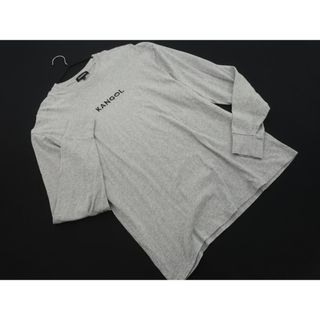 カンゴール(KANGOL)のKANGOL カンゴール ロゴ 刺繍 長袖 Tシャツ sizeL/グレー ◇■ メンズ(Tシャツ/カットソー(七分/長袖))