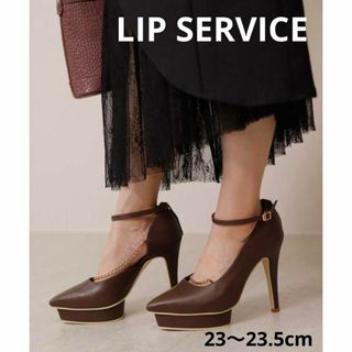 リップサービス LIP SERVICE アシメチェーンパンプス パンプス(ハイヒール/パンプス)