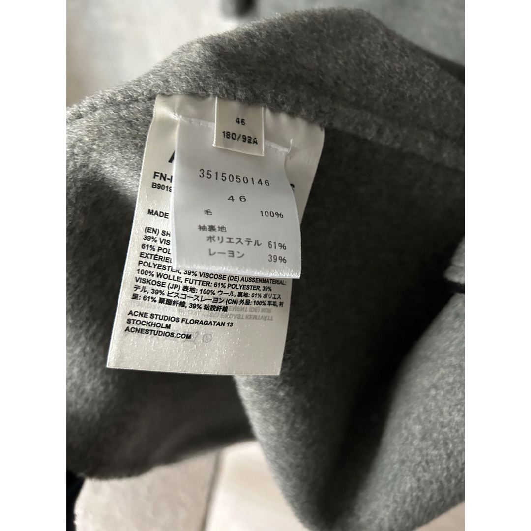 定価1353000円Acne chadオーバーサイズ チェスターコート46 定価1353000円Acne chadオーバーサイズ チェスターコート46