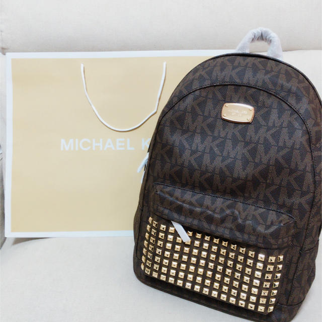 Michael Kors(マイケルコース)の新品！MICHAEL KORS リュック♡ブラウン レディースのバッグ(リュック/バックパック)の商品写真