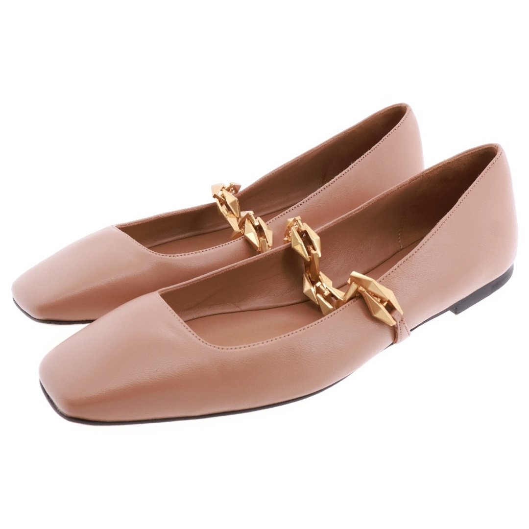 Jimmy choo パンプス フラットシューズ ゴールドブラウン 37 Jimmy choo パンプス フラットシューズ ゴールドブラウン 37