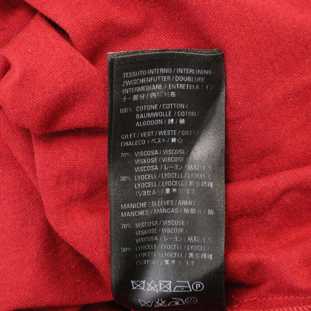 BALENCIAGA(バレンシアガ)のBALENCIAGA バレンシアガ レイヤードオーバーサイズカットソー 袖チェック切替 ベスト無し 556241 メンズのトップス(Tシャツ/カットソー(七分/長袖))の商品写真