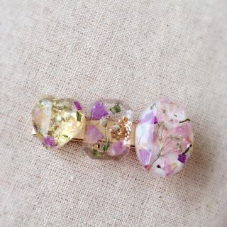 フラワー(flower)の＊フラワークリップ✩6＊レジン＊ハンドメイド(ヘアアクセサリー)