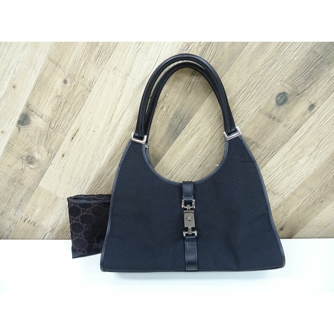 GUCCI - 名017 / GUCCI グッチ ハンドバッグ ジャッキー キャンバス レザー