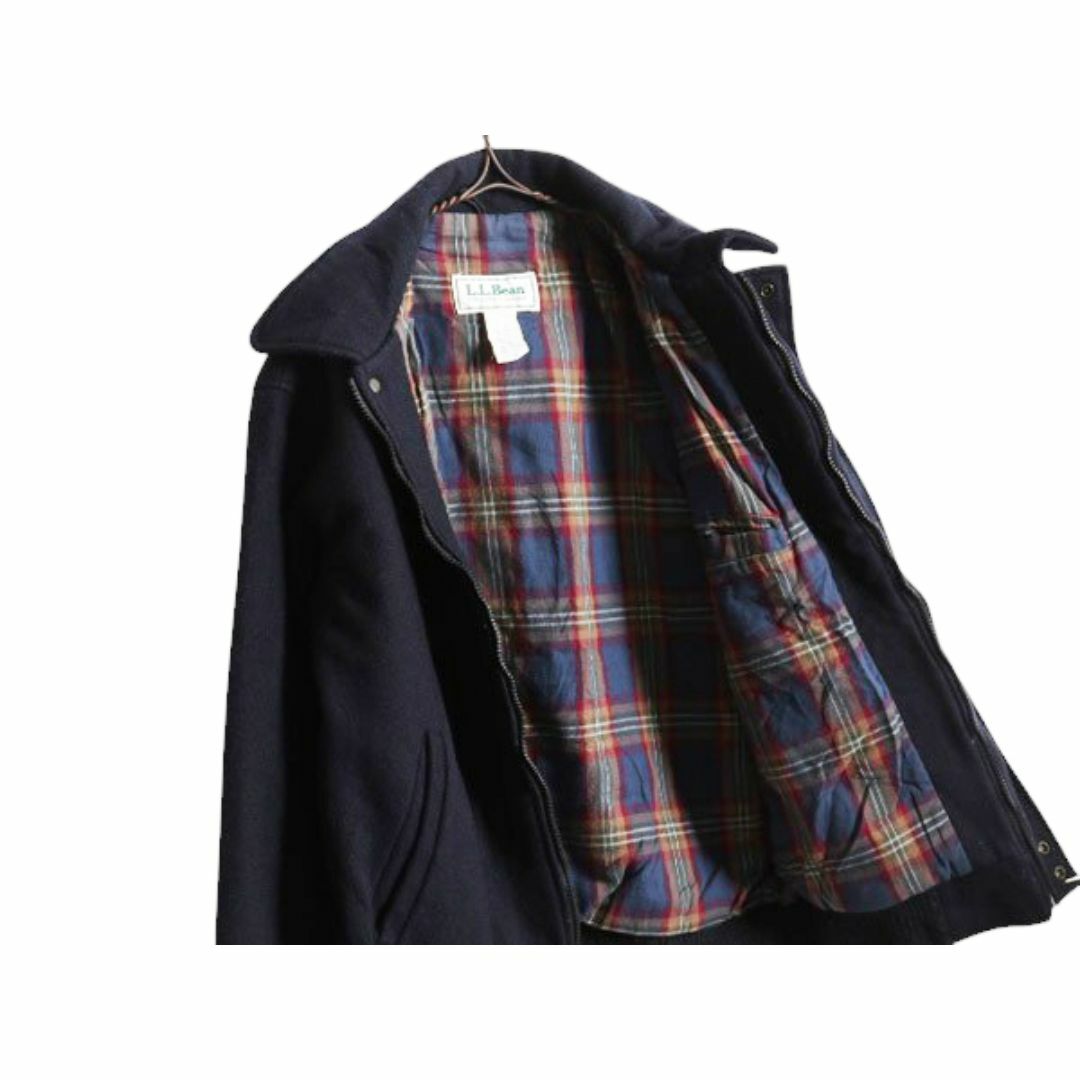 【年中無休】 中綿 エルエルビーン USA製 80s ウール M メンズ ジャケット 男性用
