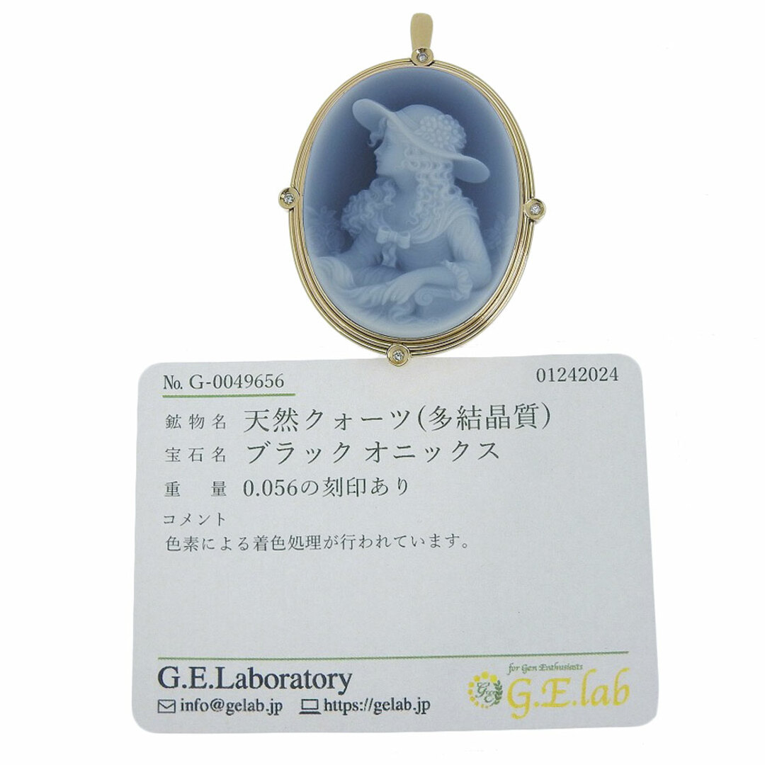 本物保証】 鑑付 新品同様 ストーンカメオペンダント付ブローチ 本物保証】 鑑付 新品同様 ストーンカメオペンダント付ブローチ