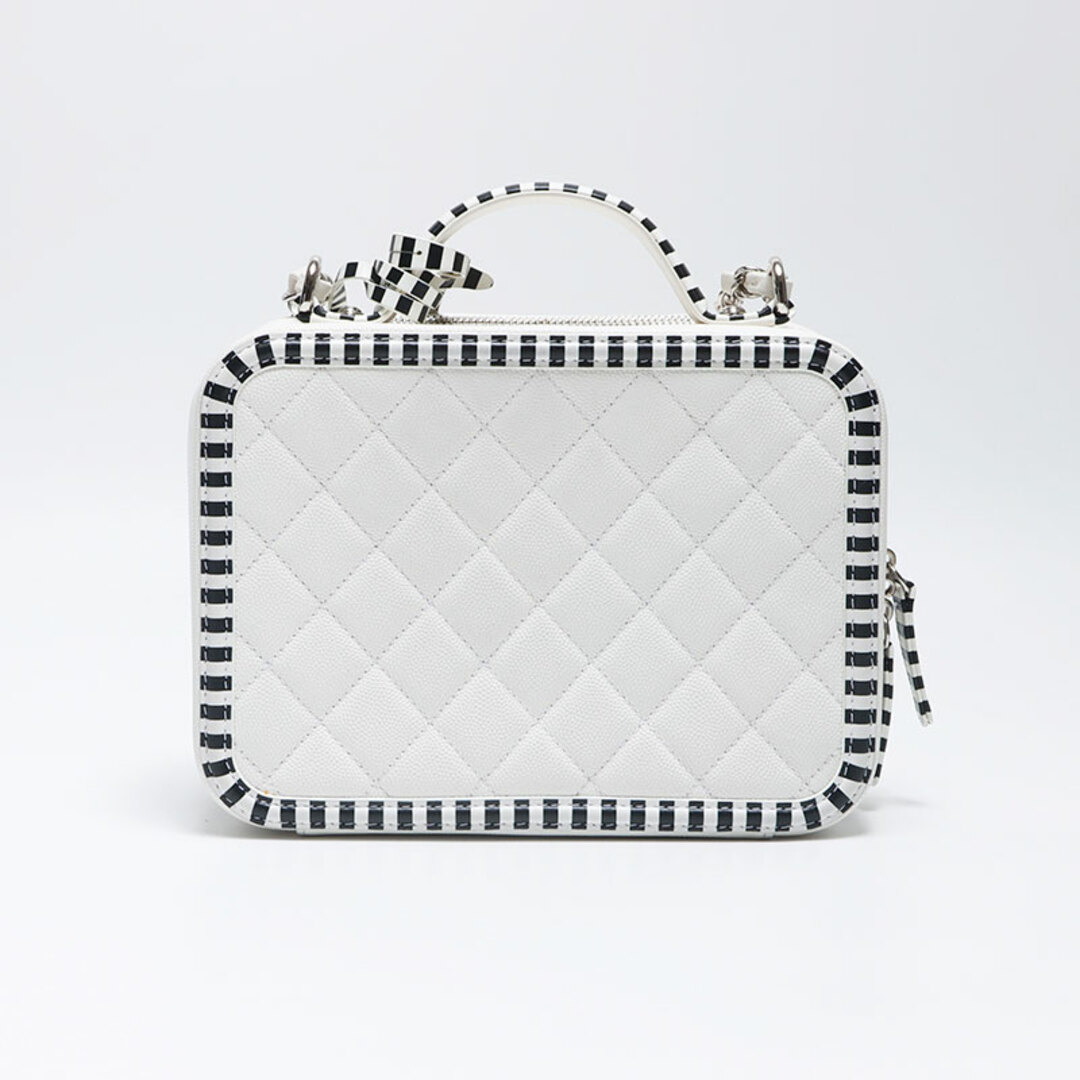 CHANEL - シャネル CHANEL 27番台 バニティ ボーダー ココマーク CHANEL - シャネル CHANEL 27番台 バニティ ボーダー ココマーク