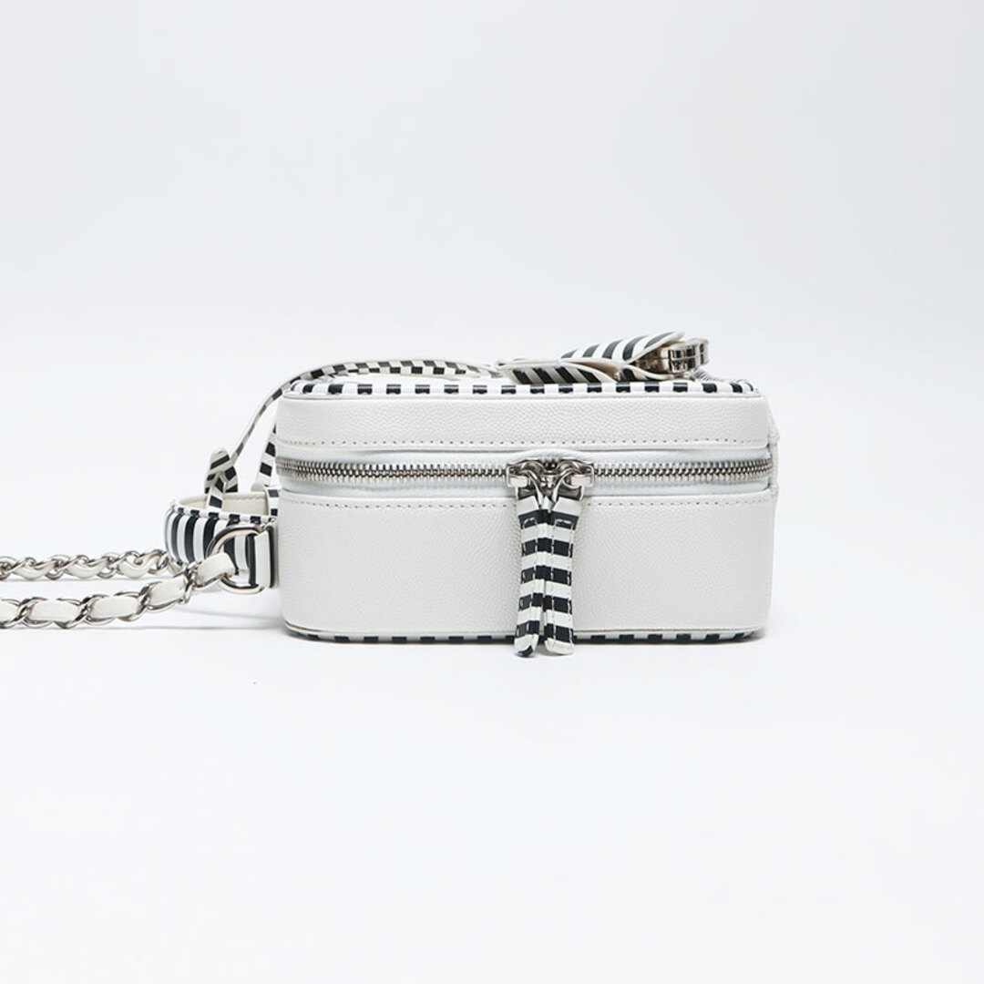 CHANEL - シャネル CHANEL 27番台 バニティ ボーダー ココマーク CHANEL - シャネル CHANEL 27番台 バニティ ボーダー ココマーク