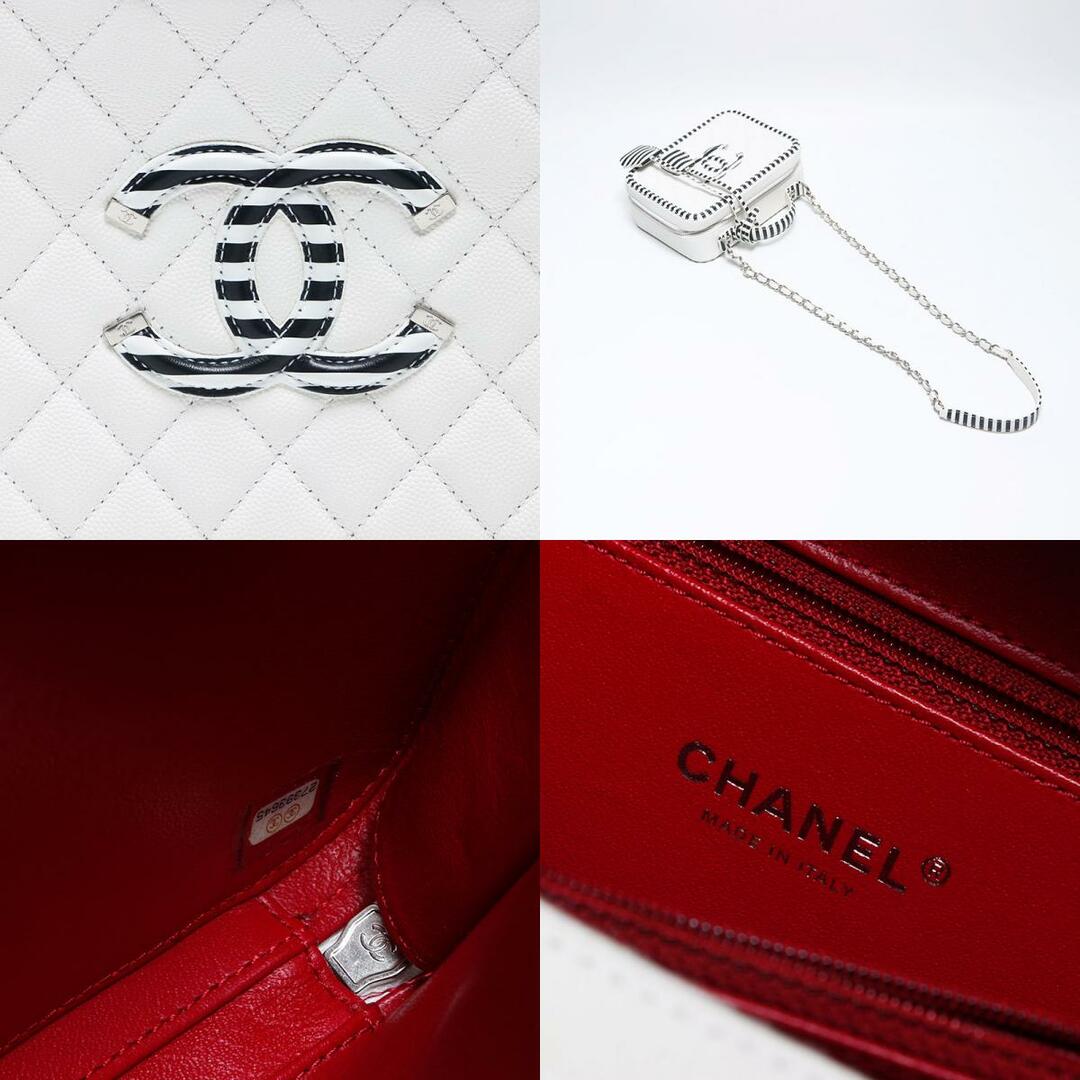CHANEL - シャネル CHANEL 27番台 バニティ ボーダー ココマーク CHANEL - シャネル CHANEL 27番台 バニティ ボーダー ココマーク