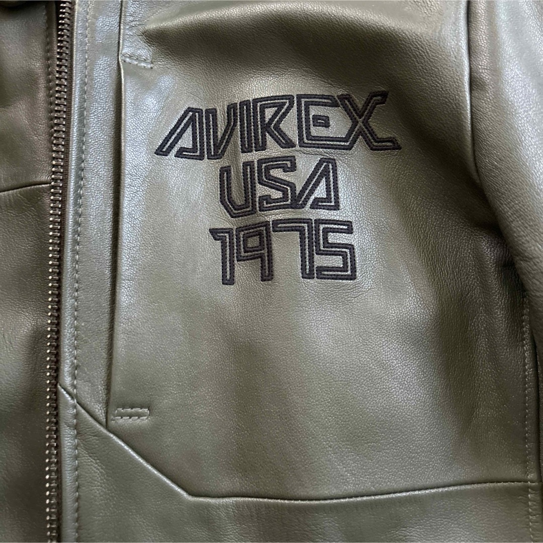 AVIREX - 美品 AVIREX アビレックス レザージャケット シングル AVIREX - 美品 AVIREX アビレックス レザージャケット シングル