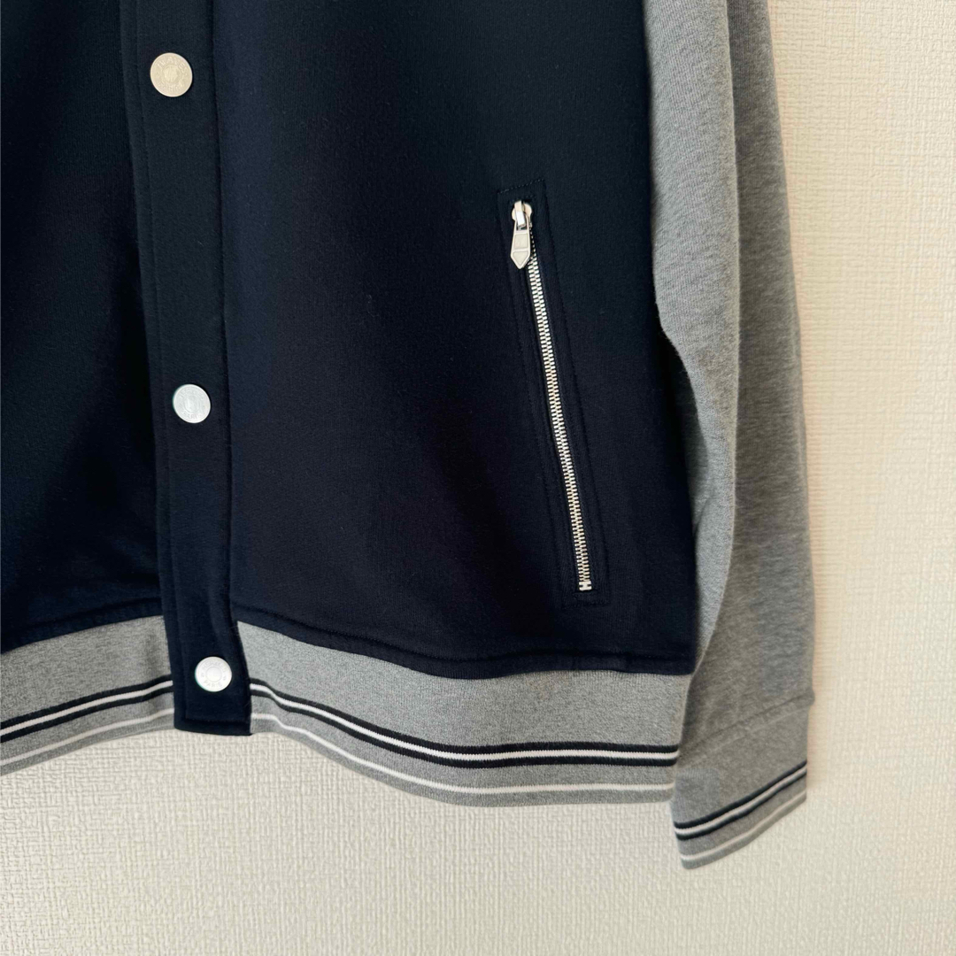 HERMES - エルメス HERMES セリエボタン テディ ブルゾン グレー HERMES - エルメス HERMES セリエボタン テディ ブルゾン グレー
