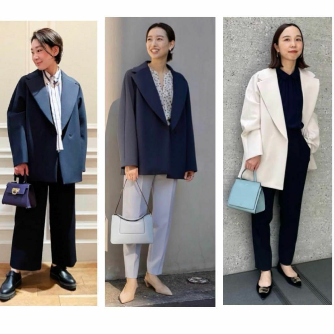 極美品✨ボールジィスキューバジャージーショートコートネイビー 極美品✨ボールジィスキューバジャージーショートコートネイビー