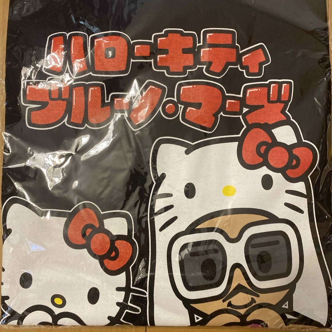 BRUNO MARS HELLO KITTY 黒　Lサイズ　Tシャツ メンズのトップス(Tシャツ/カットソー(半袖/袖なし))の商品写真