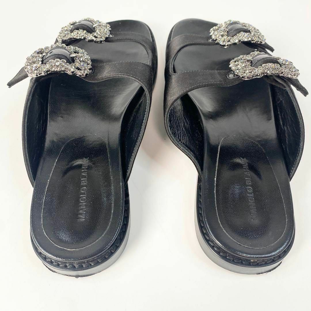 マノロブラニク MANOLO BLAHNIK ハンギシ フラット サンダル 36 マノロブラニク MANOLO BLAHNIK ハンギシ フラット サンダル 36