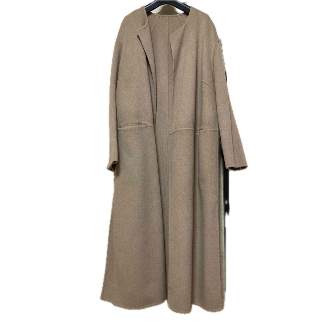 DEUXIEME CLASSE - Victorian リバーロングノーカラーコート DEUXIEME CLASSE - Victorian リバーロングノーカラーコート