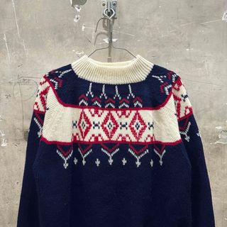 J.C.PENNEY - 70〜80sビンテージ JC PENNY 雪柄ニット セーター J.C.PENNEY - 70〜80sビンテージ JC PENNY 雪柄ニット セーター