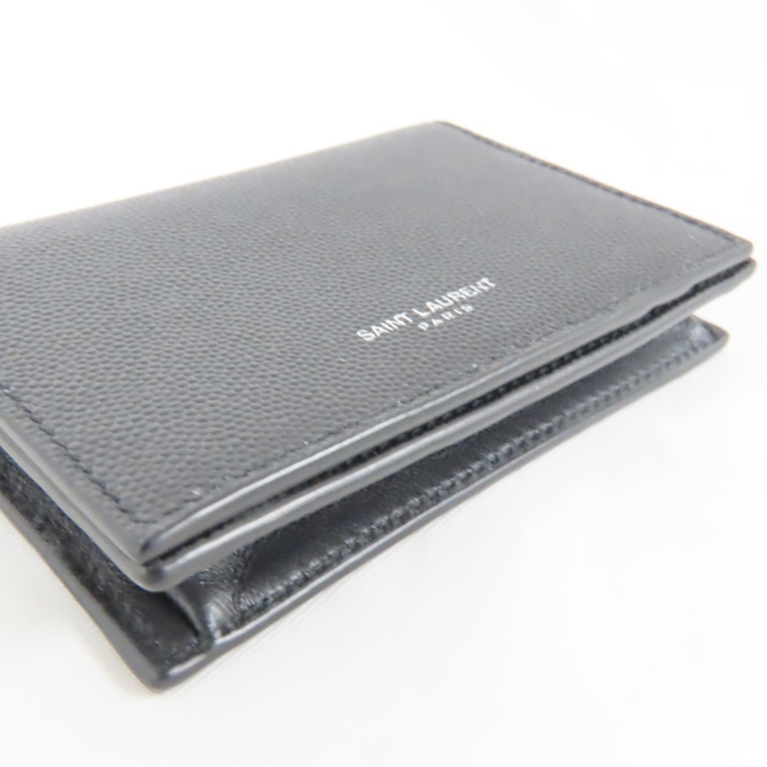 サンローラン カードケース ブラック レザー Ts556721 美品 サンローラン カードケース ブラック レザー Ts556721 美品