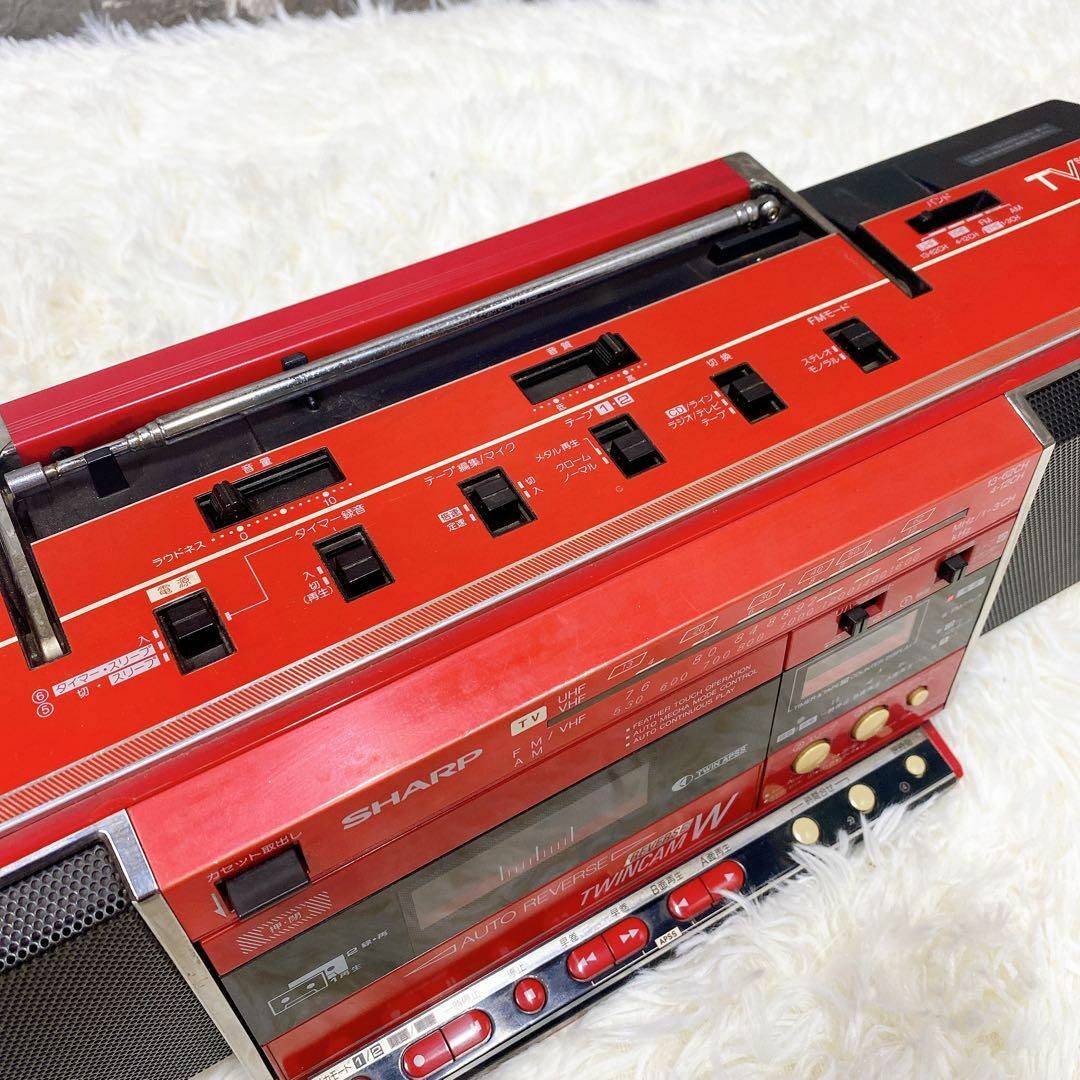 SHARP ラジカセ QT-Z6 TWINCAM Wテレオダブルカセットの通販 by SHARP ラジカセ QT-Z6 TWINCAM Wテレオダブルカセットの通販 by