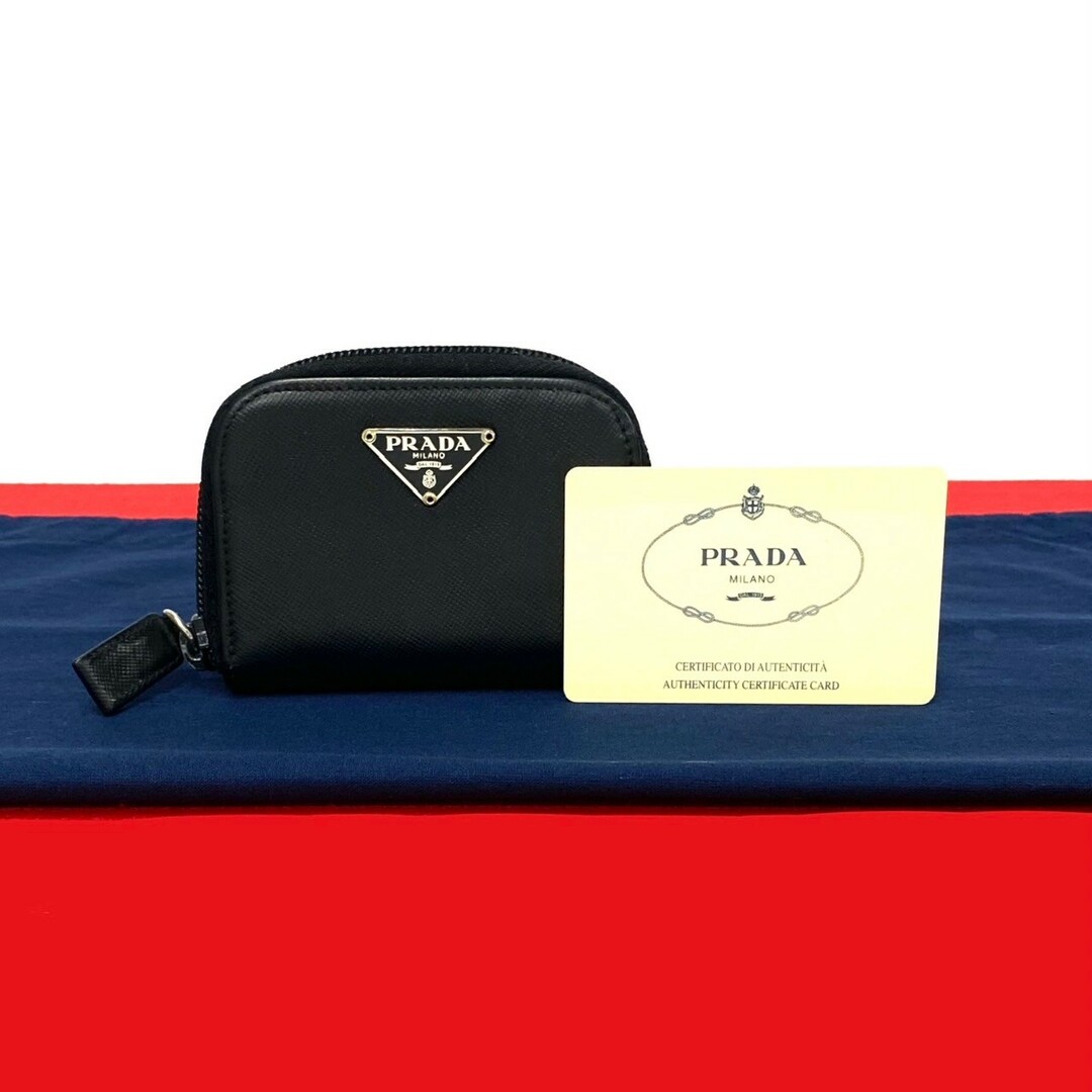 PRADA 三角ロゴ コインケース 小銭入れ サフィアーノ ブラック PRADA 三角ロゴ コインケース 小銭入れ サフィアーノ ブラック