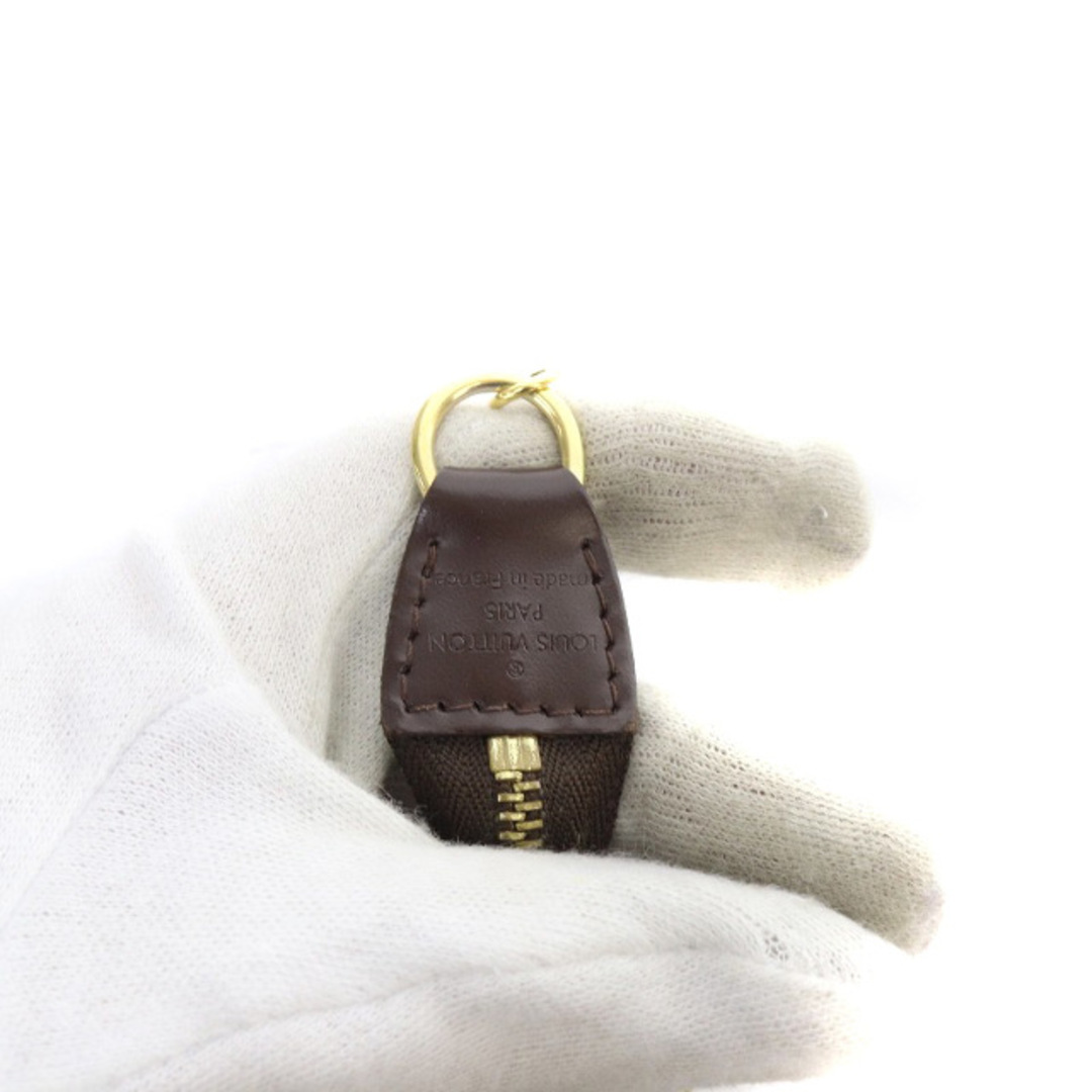 ルイヴィトン ダミエ ミニポシェット アクセサリーポーチ 茶色 ルイヴィトン ダミエ ミニポシェット アクセサリーポーチ 茶色