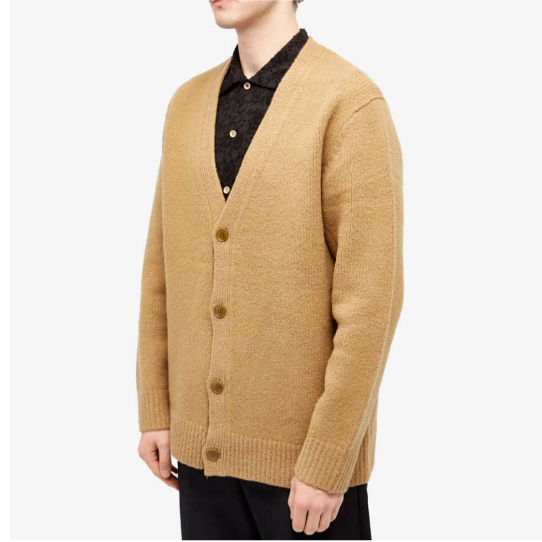 Acne Studios - 「Acne Studios」メンズ カーディガン 茶色 Acne Studios - 「Acne Studios」メンズ カーディガン 茶色