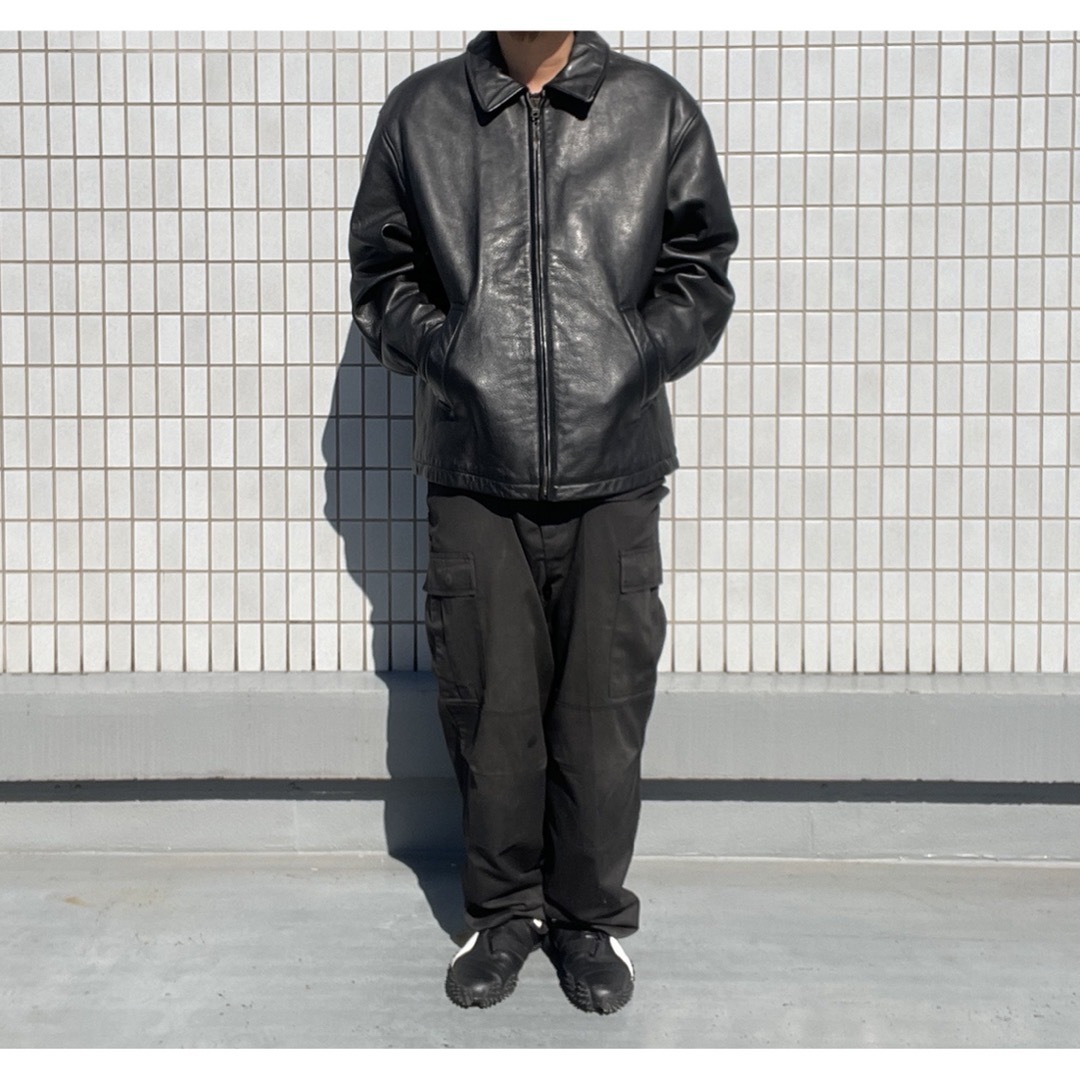 PERRY ELLIS キルティングレザージャケットL VINTAGEブラック PERRY ELLIS キルティングレザージャケットL VINTAGEブラック